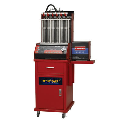 kwaliteit  Ultrasonic Auto Fuel Injector Tester And Cleaner 6 Nozzle For Vehicle fabriek